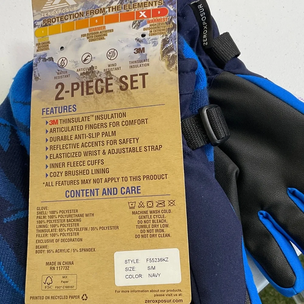 ZeroXposur Gloves and Beanie Set